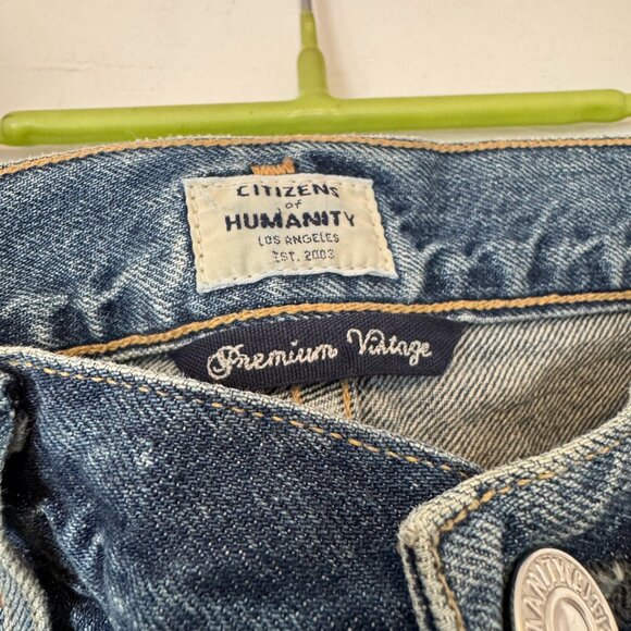 Citizens of Humanity Cora Crop Relaxed Shadow Inseam Size 27 - Picture 2 of 4